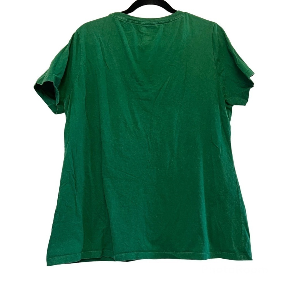 Pro Edge University of Notre Dame Green & Gold 1842 V-Neck Shirt - Picture 2 of 4